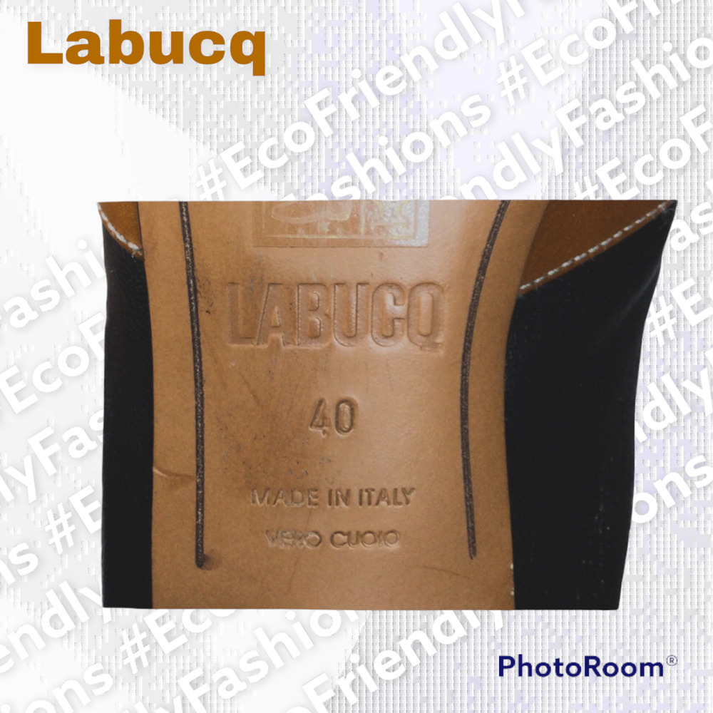 Labucq NU 17 Women's Black Brown Kati Two Tone Bootie Size 40 - Picture 3 of 9